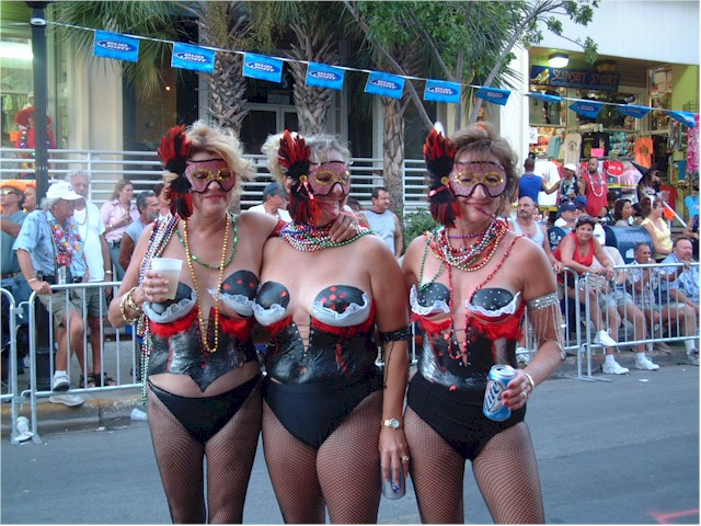 Fantasy Fest in Key West - lots of body art...
