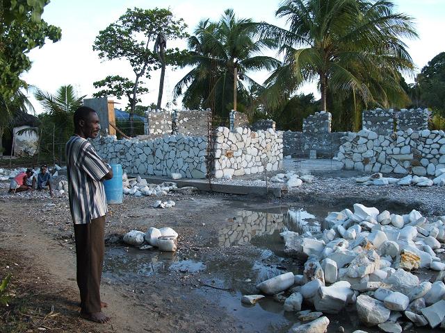 The new school being built...