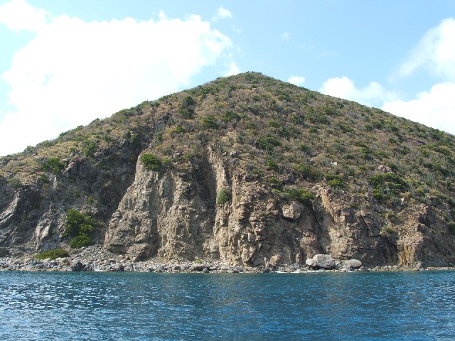 Beef Island - where the pirates used to graze their cattle.
