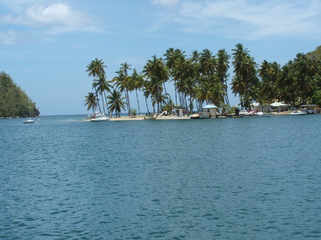 Picturesque Marigot Bay on St Lucia...
