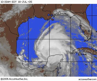 While we were in Trinidad, Hurricane Emily loomed. We moved to a more secure bay and laid a tandem anchor...
