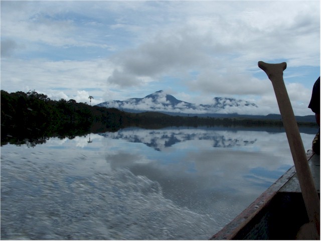 Taking a trip up the Orinoco River by dugout canoe...
