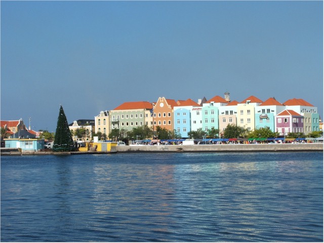 Willemstad 0 capital of Curaçao - the 'C' of the ABC islands - Aruba is the A.
