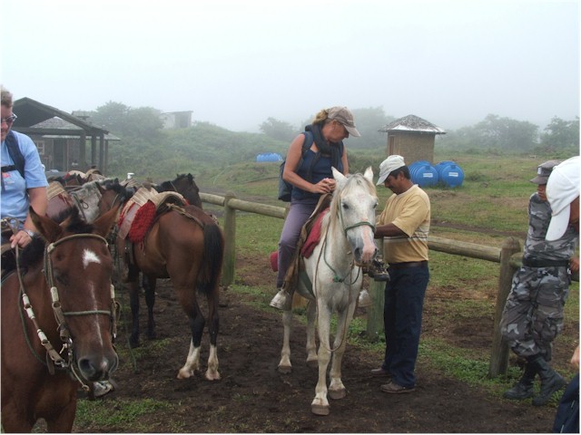 
Horse riding trek to Sierra Negra volcano on Isla Isabela - a very different view of the Galapagos.
