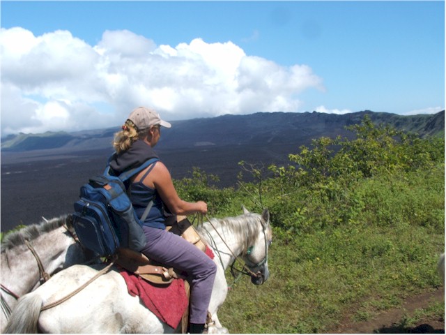 
Horse riding trek to Sierra Negra volcano...
