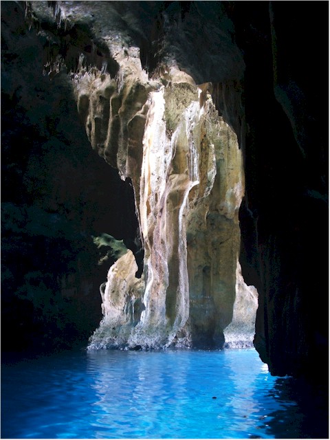 Swallow's Cave - famous for it's remarkable blue water...
