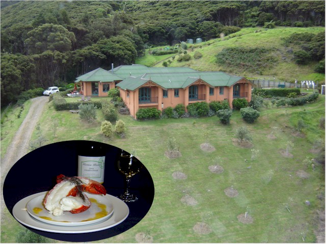 Earthsong Lodge - and a sample of Trevor's fine cuisine...
