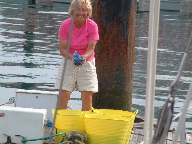 christine washing