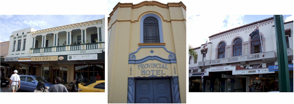 The Spanish Mission style of architecture.
