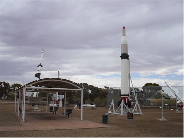 The Australian and British rocket (and atomic) testing site at Woomera.
