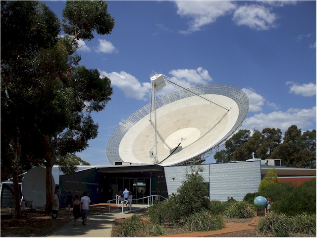 'The Dish' at Parkes - used to communicate with NASA during the moon landing - and featured in the film!