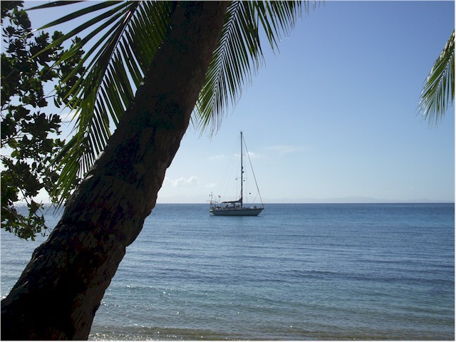 
Poco Andante at Rabi Island - but unfortunately it's time to return to Savusavu.
