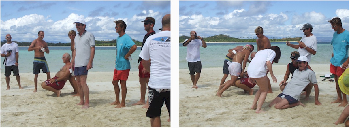 'Pour the Beer' competition - Keith's technique proved a winner!
