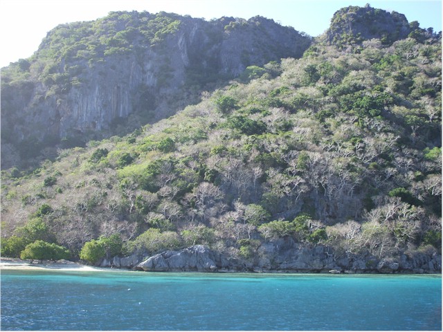 Sawa-i-Lau in the Yasawas - known for its limestone caves.
