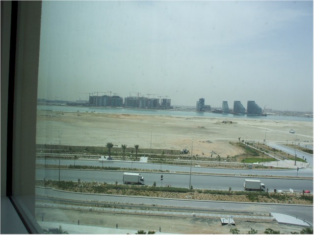 
This view from our hotel room in Abu Dhabi shows how it is trying to catch up with Dubai.

