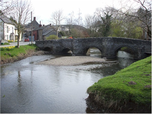 
A typical stream and very old bridge in Wales.
