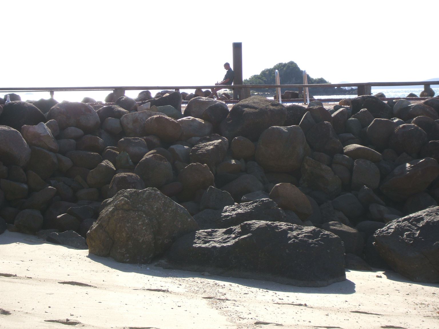 ... a caretaker has a lonely time looking after the deserted island.

