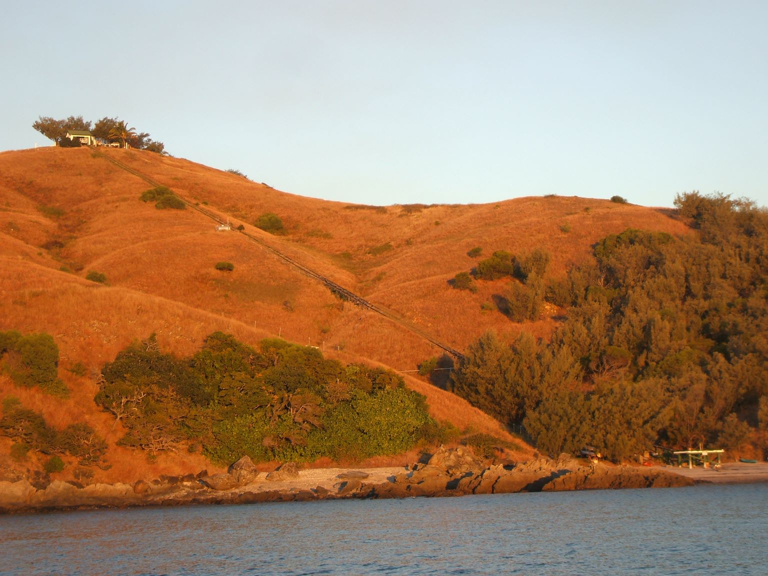 The light was amazing and we enjoyed a steep walk to the lighthouse we'd just sailed by.
