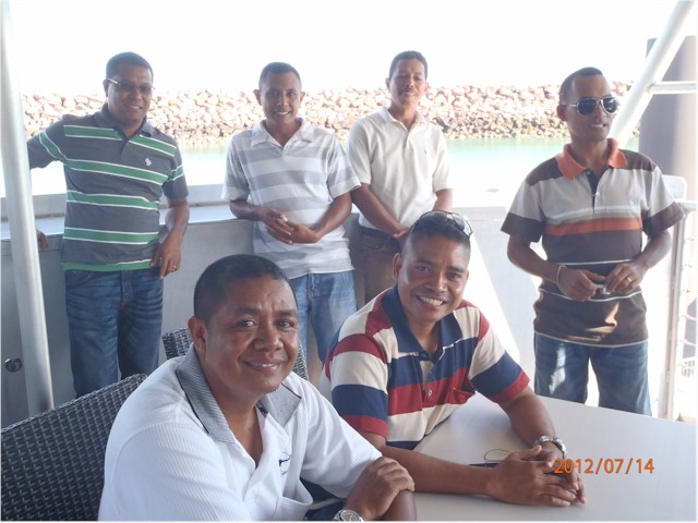 ... Keith is looking after Toll's Dili operation - and organised to transport some moorings for Dili Harbour.
