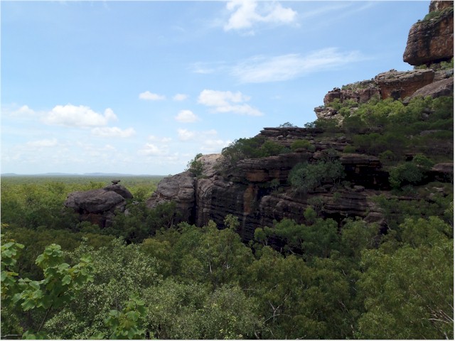 Outcrops tower above the Kakadu wetlands...