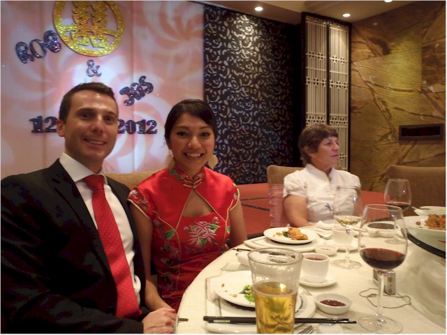 The next reception at the Grand Imperial restaurant...
