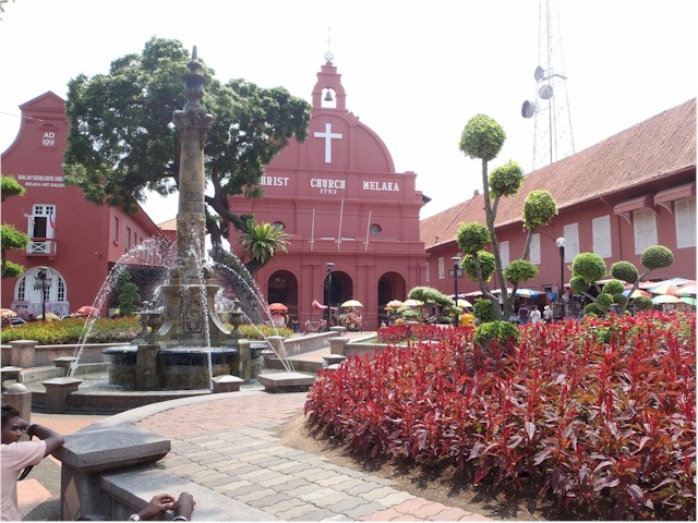 Melaka has a mix of Portuguese and Dutch influence from the spice days...
