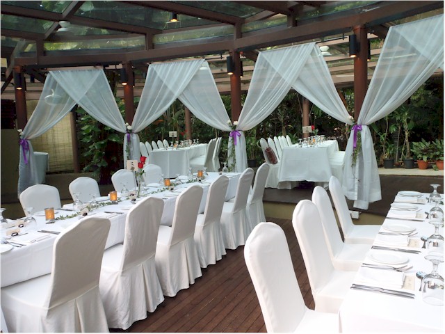Villa Halia in the Botanic Gardens where the first wedding reception was held.

