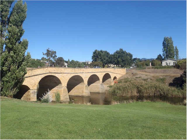 In Richmond this beautiful bridge was built using convict labour...
