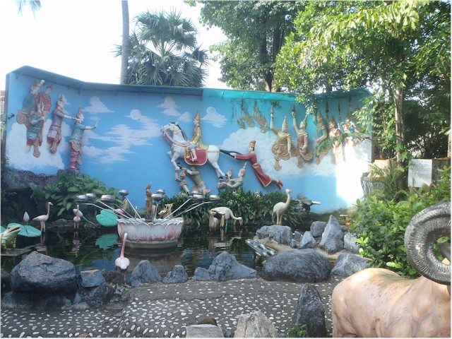 The Burmese Buddhist Temple in Penang.

