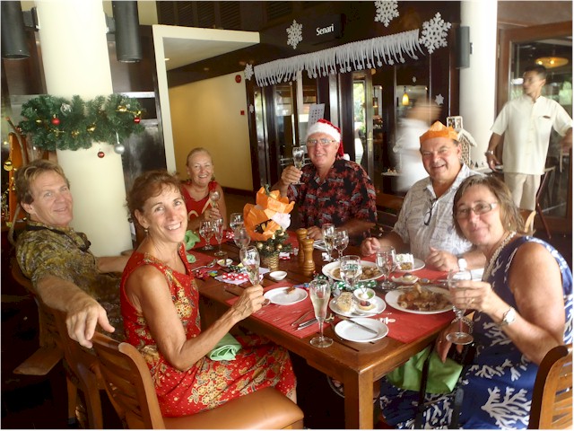 We share Christmas Lunch with Roger & Sherrie Equanimity and Gary & Jacqui Inspiration Lady
