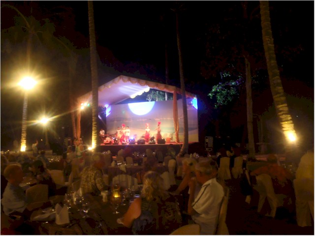 Final gala event for the 'Sail Indonesia' rally - and the dinner was superb...
