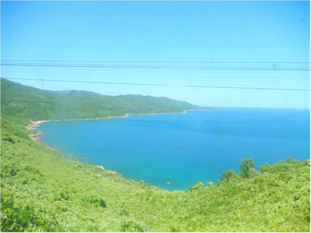 The track follows the coast and some of the scenery was spectacular.
