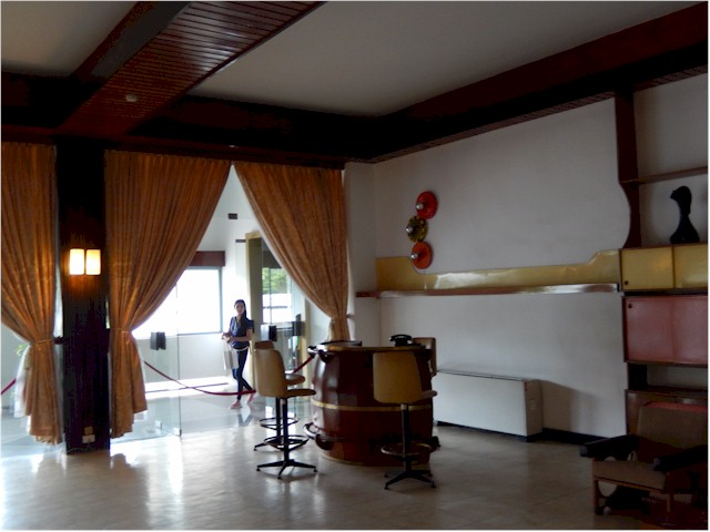 Now called Reunification Palace, the interior is a time warp back to 1966 when it was built...
