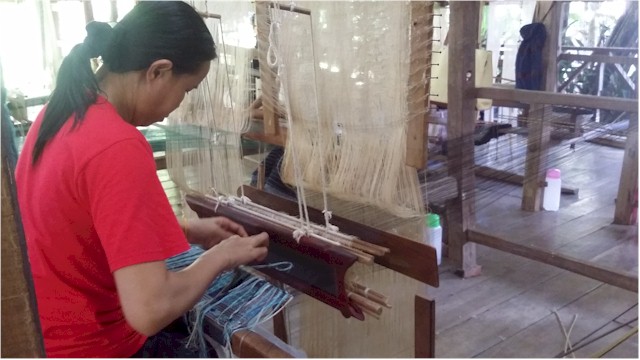 The silk weaving was some of the best we've seen...
