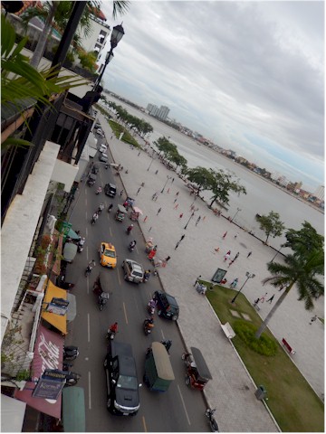 The city is beginning to recover from the Khmer Rouge regime of the 1970's...
