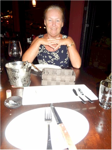 And we celebrated Christine's birthday at a lovely French restaurant 'Rendez-Vous'...
