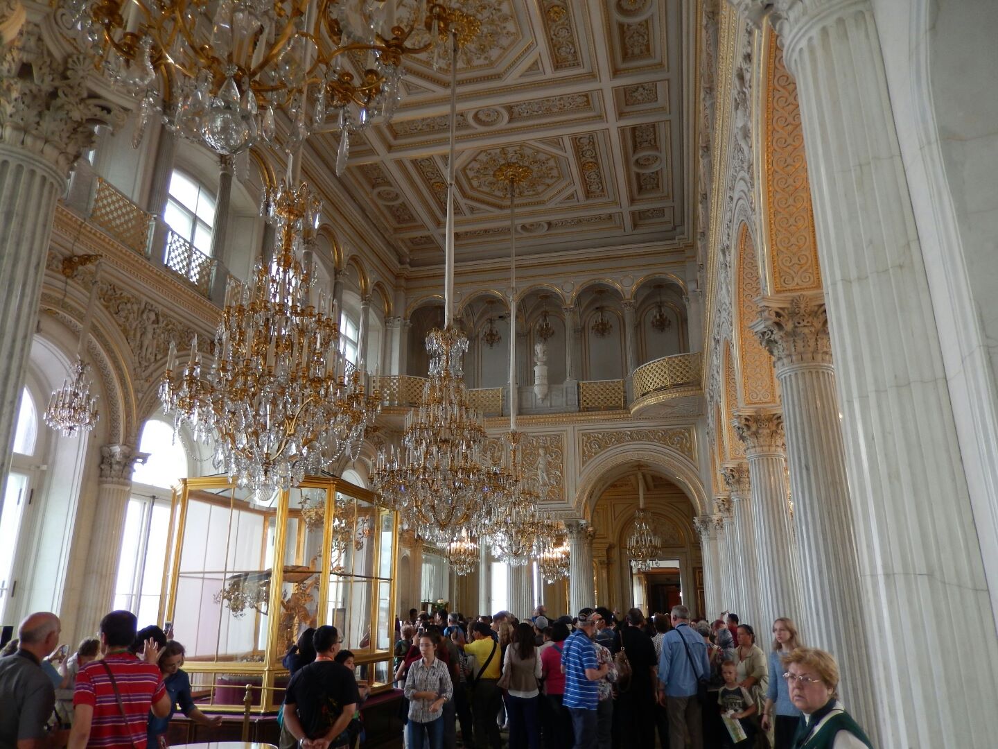 Inside the Hermitage Museum...
