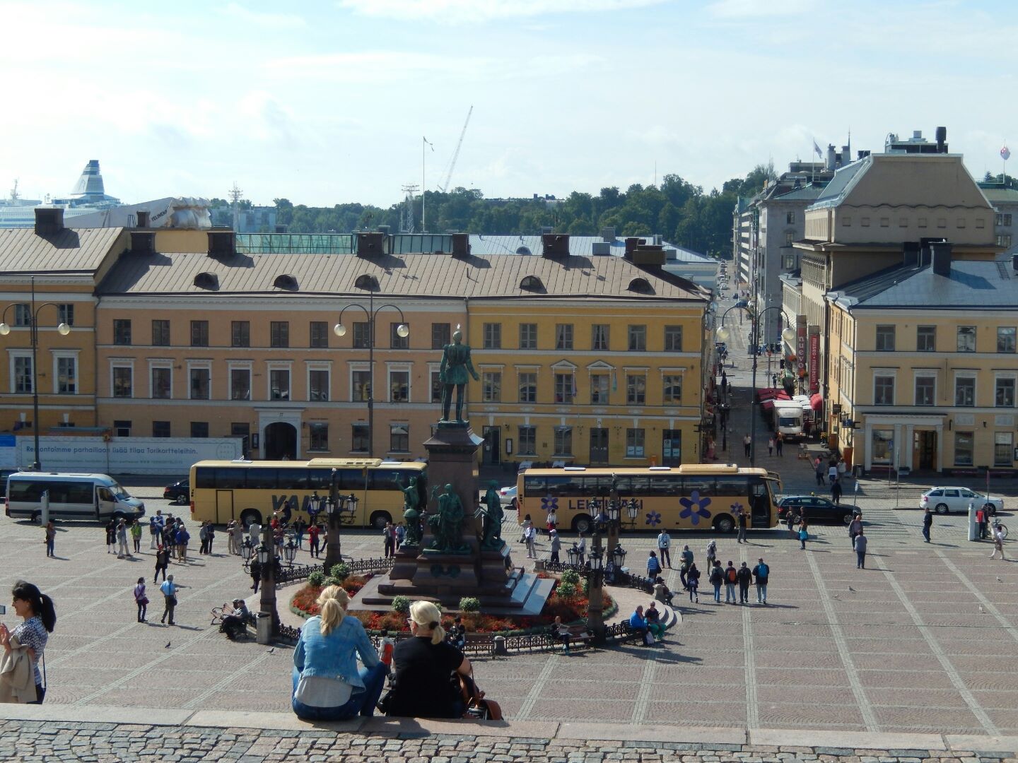 View from the Cathedral across Market Square...
