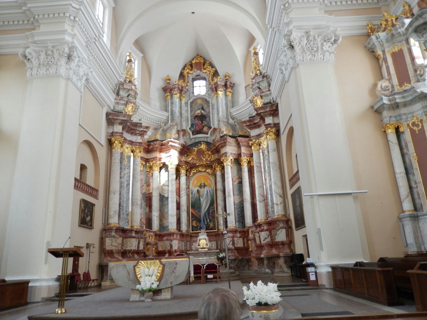Inside the Church of St Casimir...
