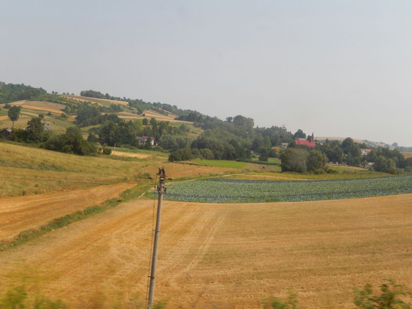 The countryside as we headed south across Poland to Krakow.