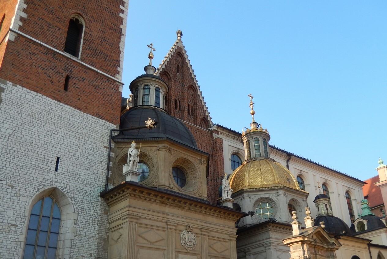 Sigismund's Cathedral and Chapel as part of Wawel Castle.
