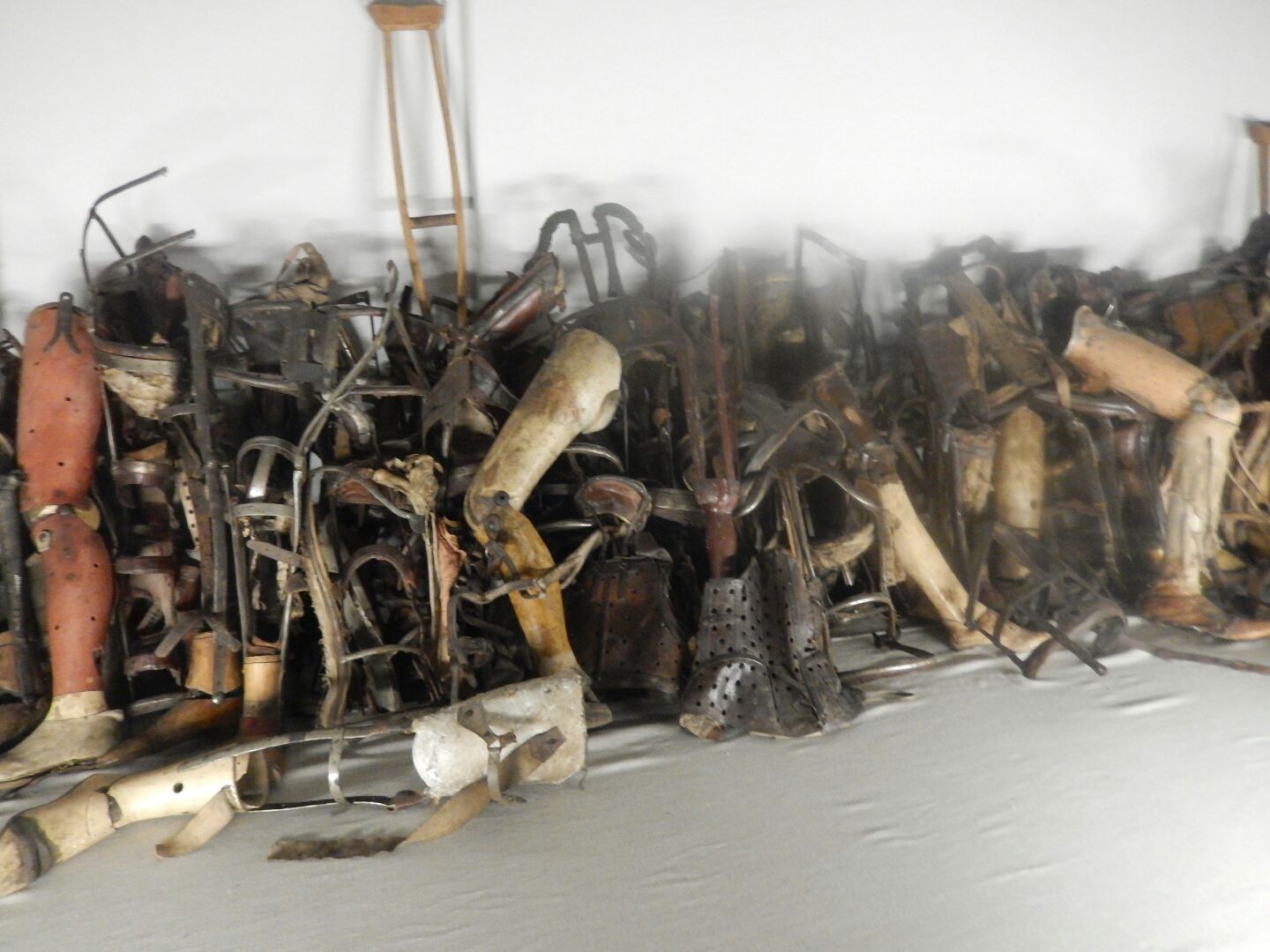Artificial limbs removed from the corpses...
