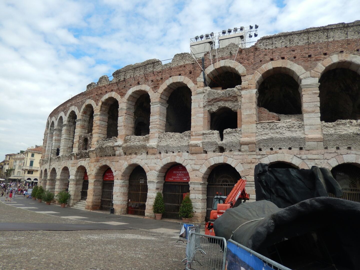 The Verona Arena is a Roman amphitheatre in Piazza Bra, built in the first century. It is still in use today...
