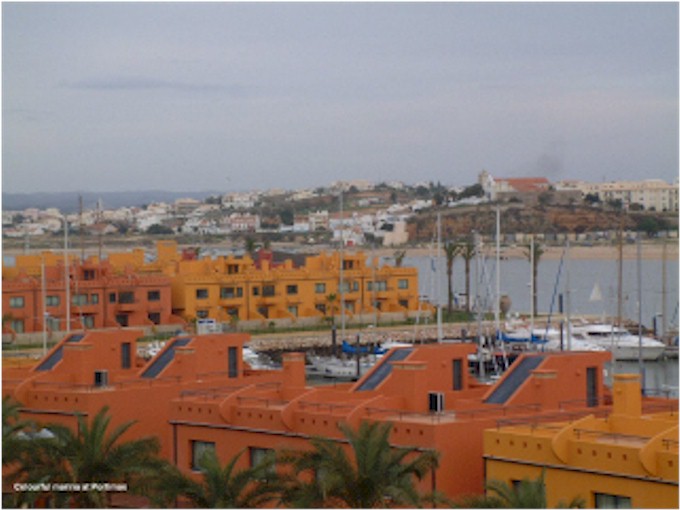 The town of Portimao is very colourful.
