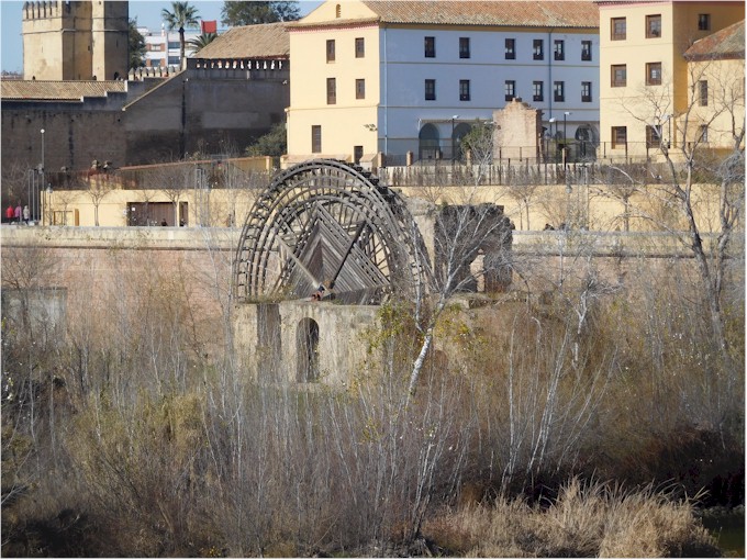 Timber water wheel in Cordoba.