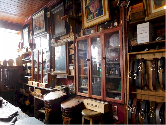 ... while on the left is the old leather workshop.