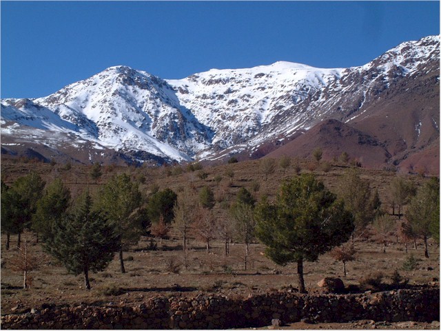 
Surprising to see snow covered peaks in northern Africa!