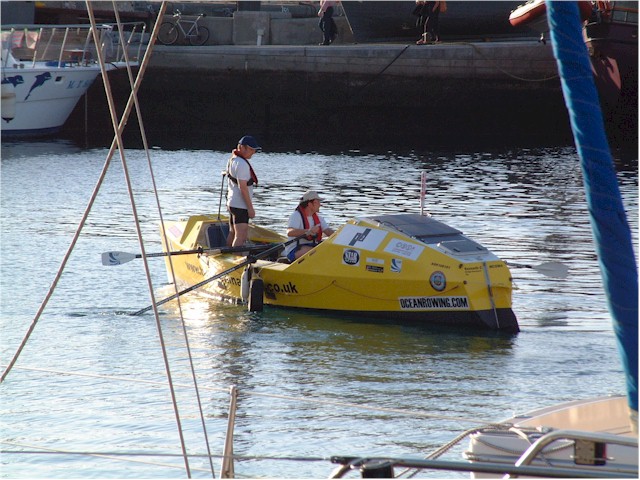 It is also the starting point of the mad people who row across the Atlantic!